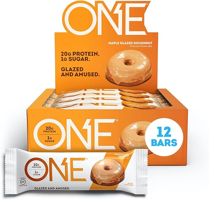 One Protein Bar Maple Glazed Doughnut 60G 12CT